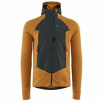 Klättermusen Hugin Zip Hoodie Midlayer Jacket, S, mustard-raven