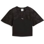 PUMA Damen Shirt LACE TOP - SHORT, Größe XS in Schwarz