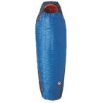 Big Agnes Anvil Horn 15 Daunenschlafsack, Regular Left, blue/red