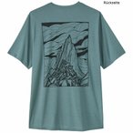 Patagonia Cap Cool Daily Shirt Cloud Crag T-Shirt, M, blue sage - light blue sag