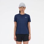 NEW BALANCE Damen T-Shirt Womens Running S/S Top, Größe L in Blau