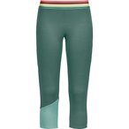 Ortovox Fleece Light 3/4 Hose Damen  3/4 Unterhose gruen Größe M   Hautfreundl