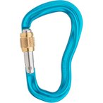 Austrialpin Pirum GI Alu Schraub-Karabiner  Karabiner blau Größe One Size Alpi