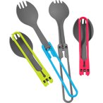 MSR Folding Spork Kit Göffel-Besteckset, 4-teilig, red/blue/gray/green