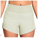 Nike - Women's ACG Trail Dri-Fit MRBF 4'' Shorts AOP - Laufshorts Gr M beige