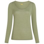 Icebreaker - Women's Siren L/S Sweetheart - Merinounterwäsche Gr L oliv