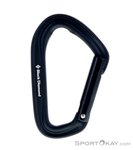 Black Diamond HotForge Straight Gate Schnappkarabiner-Schwarz-One Size