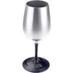 GSI Glacier Stainless Nesting Wine Glass silver-black