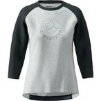 Zimtstern PureFlowz Trikot Damen  Radtrikots glacier grey-pirate black Größe S