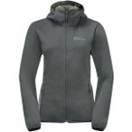 JACK WOLFSKIN Damen Funktionsjacke BORNBERG HOODY W, Größe S in Grau