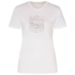 super.natural - Women's Mountain Lovers Bio Jersey Tee - Merinoshirt Gr XS weiß