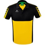 ERIMA Herren Six Wings Poloshirt, Größe S in Schwarz