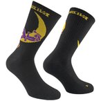 La Sportiva Climbing on the Moon Socks Socken, L, black/yellow
