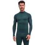 FALKE Herren Unterhemd MW Zip Shirt Tight m, Größe XXL in Grün