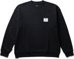 Snow Peak - Lockerer Sweater aus Poly-Cotton - NSD Square Logo Pullover Black f�