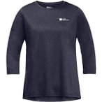 JACK WOLFSKIN Damen Shirt CROSSTRAIL 3/4 T W, Größe L in Grau