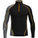 Crazy Fahrenheit Zip  Herren  Langarm Unterhemden schwarz Größe M   Hautfreund