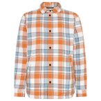 KnowledgeCotton Apparel - Checked Loose Fit Padded Overshirt - Hemd Gr XS grau