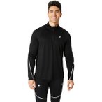 ASICS Herren T-Shirt ROAD LITE-SHOW 1/2 ZIP TOP, Größe XL in Schwarz