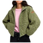 Roxy - Women's Blurry Cloud Print - Fleecejacke Gr XXL oliv