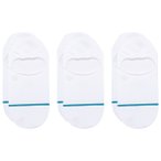 Stance - Icon No Show 3 Pack - Multifunktionssocken 43-47 weiß