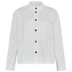 KnowledgeCotton Apparel - Women's Loose Stand Collar Heavy - Bluse Gr XS grau