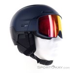 Salomon Driver Prime Sigma Plus Skihelm mit Visier-Dunkel-Blau-S