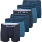 CAMANO Camano Herren Boxershorts, 6er Pack - Comfort BCI Cotton, Unterhosen, Str