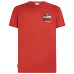 Icebreaker - Merino 150 Tech Lite S/S Tee Evolving Layers - Merinoshirt Gr M rot