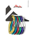 AustriAlpin Micro Wire Schnappkarabiner, 6er Set, eloxiert