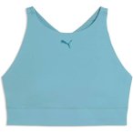 PUMA Damen BH SHAPELUXE HIGH NECK BRA - MID, Größe M in Blau
