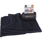 COCOON Merino Wool-Silk TravelBlanket - Decke graphite blue