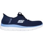 SKECHERS Damen Slipper SUMMITS-NEW DAILY, Größe 42 in Blau