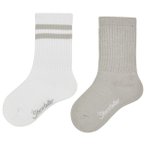 Sterntaler - Kid's Socken DP Coolmax Rippe - Multifunktionssocken 17-18 grau/wei