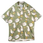 LAKOR - Flipping The Bird Short Sleeve Shirt - Hemd Gr M oliv