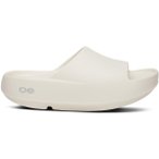 Oofos OOahh+ Recovery Sandalen Unisex ( Beige 40 EU,)