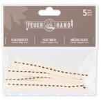 Feuerhand - Flachdocht 12,5 mm x 12 cm (5 Stk) Gr 12,5 x 120 mm