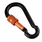 Munkees Pear-Shape Carabiner w. Screw Lock  Schlüsselanhänger orange Größe 8