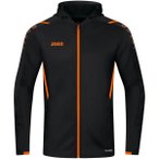 JAKO Kinder Trainingsjacke Challenge mit Kapuze, Größe 152 in Schwarz