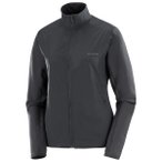 Salomon - Women's Essential Lightwarm Hybrid - Fleecejacke Gr L grau