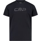 CMP Kinder Boys Funktions Print T-Shirt (Größe 104, schwarz)