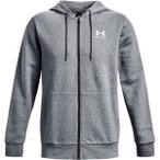 UNDER ARMOUR Herren Kapuzensweat UA ESSENTIAL FLEECE FZ HOOD, Größe XL in Grau