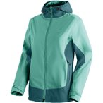 Maier Sports Brocken  Damen  Regenjacke tuerkis Größe L Camping  Wasserdicht W
