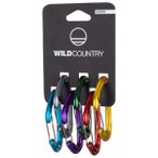 Wild Country - Astro Rack 6-Pack - Schnappkarabiner grau