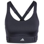 adidas - Women's Fastim L HS Bra - Sport-BH Gr S - Cup: E-G grau/blau