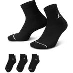 NIKE Herren Socken U J ED CUSH POLY ANKLE 3PR 144, Größe XL in Schwarz