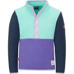 Trollkids Flekkefjord Half Zip  Kinder  Pullover wisteria purple-aqua mint Grö�