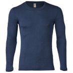 Engel - Shirt L/S - Merinounterwäsche Gr 46/48 blau