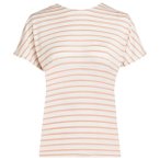 Icebreaker - Women's Drayden Reversible S/S Top Stripe - Merinoshirt Gr XS weiß