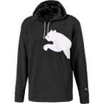 PUMA Herren Sweatshirt mit Kapuze "Cat Sweat Hoodie", Größe S in Schwarz